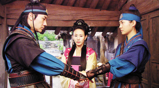 善徳女王・チョンミョン王女とユシン、トンマン